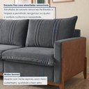 Ver imagem 3 de Sofá Living 2 Lugares 200cm Pés em Madeira Maciça Noruega Veludo