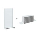 Ver imagem 1 de Gondola Parede 170 Amapa Flex Inicial Branco 7 band PE Cinza - Amapá