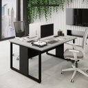 Ver imagem 1 de Mesa de Trabalho para Escritório 2 Lugares Cs Pre 1,50m F5
