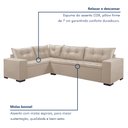 Ver imagem 4 de Sofá de Canto 5 Lugares 300x210cm Oslo Veludo