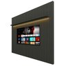 Painel para Tv 2.3 Ripado com Led Nobre Grafite - Gelius Móveis - 1