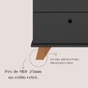 Ver imagem 6 de Gaveteiro Retrô e Multifuncional com 2 Gavetas 1 Nicho Day Preto