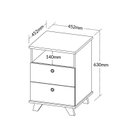 Ver imagem 4 de Gaveteiro Retrô e Multifuncional com 2 Gavetas 1 Nicho Day