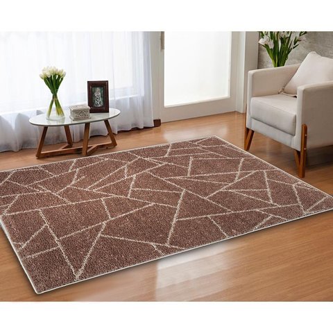 Tapete Sala Toque Macio 2,00x2,50 Linha Design Antid. Nude Des 19