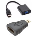 Ver imagem 1 de Conversor Hdmi X Vga + Adap Hdmi F X Micro Hdmi M - Tebera