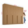 Guarda-roupa Casal MDF 08 Portas Império - 6