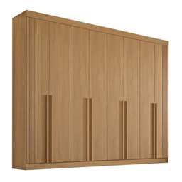 Guarda-roupa Casal MDF 08 Portas Império Ripado - 4