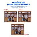 Ver imagem 7 de Guarda-Roupa Casal 100% MDF 8 Portas 8 Gavetas Império Cinamomo/Off White