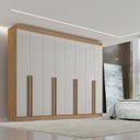 Ver imagem 2 de Guarda-Roupa Casal MDF 8 Portas Império