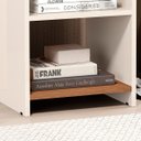 Ver imagem 3 de Mesa de Cabeceira 2 Prateleiras Dubai Off White/freijó