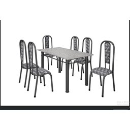 Conjunto Mesa Tubular com 6 Cadeiras Atenas - 2