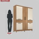 Ver imagem 6 de Guarda-roupa Casal 6 Portas Mauá