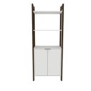 Ver imagem 3 de Estante Escritório Com 2 Portas Cr25004 Branca/Nogal