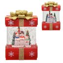 Ver imagem 2 de Caixa Presente Natal com Luz e Mov em Agua B de Neve 18cm