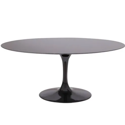 Mesa de Jantar Tulipa Saarinen Oval 244x137 Cm Tampo Laqueado Linn Shop