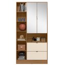 Ver imagem 3 de Armário Multiuso 2 Portas 2 Gavetas com Espelho Joy