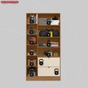 Ver imagem 7 de Armário Multiuso 2 Portas 2 Gavetas com Espelho Joy