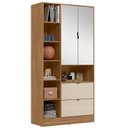 Ver imagem 2 de Armário Multiuso 2 Portas 2 Gavetas com Espelho Joy