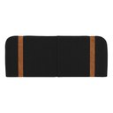 Ver imagem 5 de Cabeceira Painel Orgânico Cama Box Casal Padrão Flay 140cm Dobrável Bouclé Preto - Desk Design