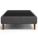 Ver imagem 4 de Base para Cama Box Solteiro 88cm Sleep W01 Linho Cinza Escuro - Lyam Decor