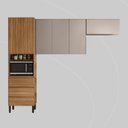 Ver imagem 3 de Cozinha Compacta 5 Portas 1 Porta Basculante 3 Gavetas Lazuli