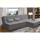 Ver imagem 1 de Sofá Cama King 5 Lugares 2,70m Agnes Suede Rover & Beato