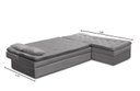Ver imagem 3 de Sofá Cama King 5 Lugares 2,70m Agnes Suede Rover & Beato
