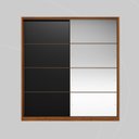 Ver imagem 3 de Guarda-roupa Casal com Espelho 2 Portas 3 Gavetas Belga