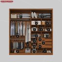 Ver imagem 7 de Guarda-roupa Casal com Espelho 2 Portas 3 Gavetas Belga