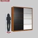 Ver imagem 6 de Guarda-roupa Casal com Espelho 2 Portas 3 Gavetas Belga