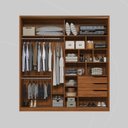 Ver imagem 4 de Guarda-roupa Casal com Espelho 2 Portas 3 Gavetas Belga