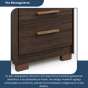 Ver imagem 6 de Cômoda 5 Gavetas 104,5 x 55 cm Primacy Marrom/Capuccino Wood
