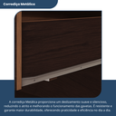 Ver imagem 4 de Cômoda 5 Gavetas 104,5 x 55 cm Primacy Marrom/Capuccino Wood
