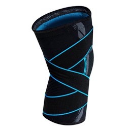 Joelheira de Compressão Com Faixa Ajustável Sense 3.0 - para todo tipo de esporte:Azul/P/Unissex - 6