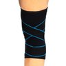 Joelheira de Compressão Com Faixa Ajustável Sense 3.0 - para todo tipo de esporte:Azul/P/Unissex - 3