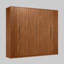 Ver imagem 3 de Guarda Roupa Casal 6 Portas Atrice  Móveis