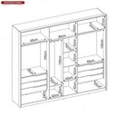 Ver imagem 7 de Guarda Roupa Casal 6 Portas Atrice Móveis