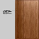 Ver mais imagens de Guarda Roupa Casal Ripado 6 Portas e 6 Gavetas 267 x 230cm Atrice Nogueira Touch
