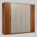 Ver imagem 2 de Guarda Roupa Casal Atrice 6 Portas com 2 Portas Ripado