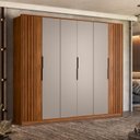 Ver imagem 1 de Guarda Roupa Casal Atrice 6 Portas com 2 Portas Ripado
