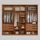 Ver imagem 4 de Guarda Roupa Casal Atrice 6 Portas com 2 Portas Ripado