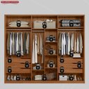 Ver imagem 7 de Guarda Roupa Casal Atrice 6 Portas com 2 Portas Ripado
