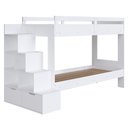 Ver imagem 1 de Beliche Infantil com Escada Nichos e Gavetas Infix C06 Branco - Mpozenato