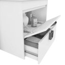 Ver mais imagens de Kit Gabinete de Banheiro 60cm com Cuba Mármore e Espelheira:amendoa/branco