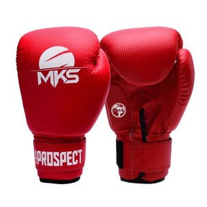 Luva Mks Prospect Homologada Cbkb Cor Vermelho 10 Oz
