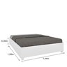 Cama Box Casal 193cmx144cm Mônaco com Cabeceira Extensivel e 2 Mesas de Cabeceiras - 6