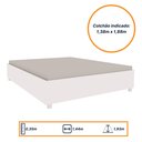 Ver imagem 5 de Cama Box Casal 193cmx144cm Mônaco com Cabeceira Extensivel e 2 Mesas de Cabeceiras