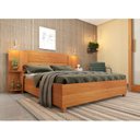 Ver imagem 1 de Cama Box Casal 193CMX144CM Mônaco com Cabeceira Extensivel e 2 Mesas de Cabeceiras