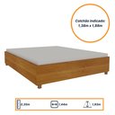 Ver imagem 4 de Cama Box Casal 193CMX144CM Mônaco com Cabeceira Extensivel e 2 Mesas de Cabeceiras