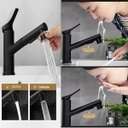 Ver imagem 5 de Torneira Extensivel Banheiro Banheira Ducha Articulada Tres Jatos Pia Mesa Bancada Monocomando Agua 